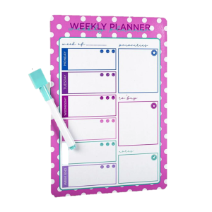 POSH + POP 30896T-31257 MAGNETIC MEMO BOARD WEEKLY PLANNER
