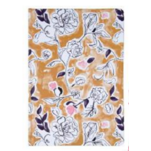 TRI-COASTAL YELLOW TONE FLOWERS BOUND JOURNAL