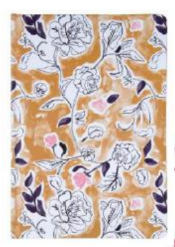 TRI-COASTAL YELLOW TONE FLOWERS BOUND JOURNAL