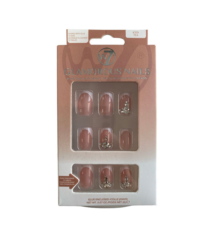 W7 GLAMOUROUS NAILS ICED TEA