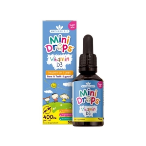 NATUIRES AID MINI DROPS VITAMIN D3 ORAL SPRAY 400IU 50ML