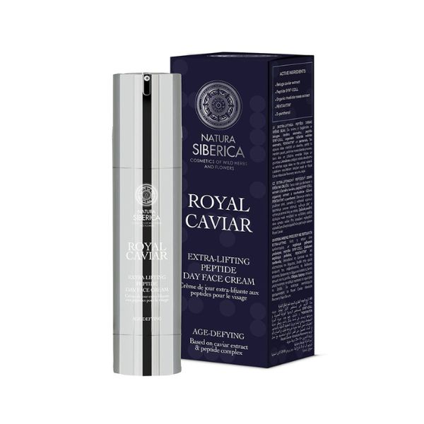 NATURA SIBERICA 0369E ROYAL CAVIAR EXTRA-LIFTING PEPTIDE DAY FACE CREAM, 50 ML