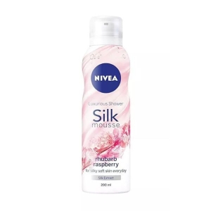 NIVEA LUXURIOUS SHOWER SILK MOUSSE RHUBARB RASBERRY 200ML