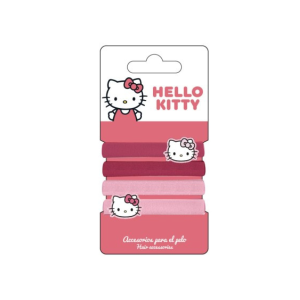 CERDA 3217 HELLO KITTY ELASTICS 3D X 4 PCS