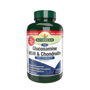 NATURE'S AID GLUCOSAMINE MSM CHONDROITIN X 135 TABLETS