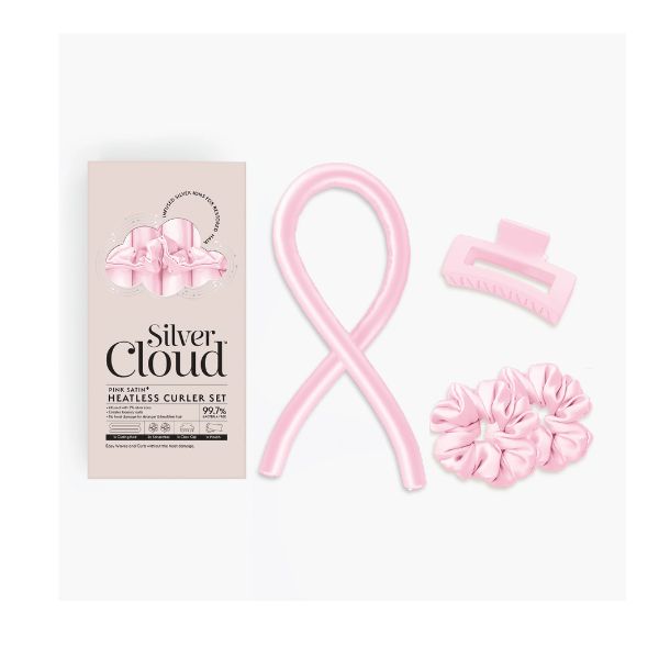 SILVER CLOUD HEATLESS CURLERS LIGHT PINK