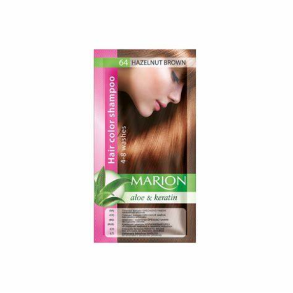 MARION 064 HAIR COLOUR SHAMPOO 64 HAZELNUT BROWN 40ML