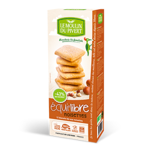 LE MOULIN DU PIVERT EQUI'LIBRE BISCUITS HAZELNUTS 150G