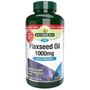 NATURES AID FLAXSEED OIL 1000MG X 135 SOFT GELS