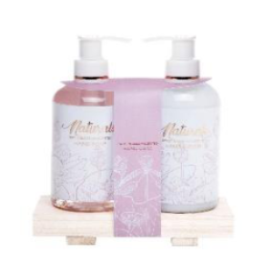 SOURCE BALANCE 83.0126.00 BATURALS BATH GIFT SET ON WOODEN TRAY