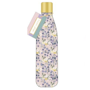 POSH + POP 30134-30649 PINK FLOWERS WATER BOTTLE