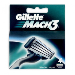 GILLETTE MACH 3 CARTRIDGES X4