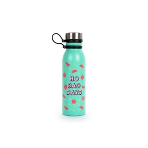 TRI-COASTAL 30677-27567 NO BAD DAYS STAINLESS STEEL WATER BOTTLE 600ML