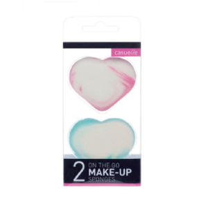 CASUELLE 34.017.00 LATEX FREE HEART MAKE UP SPONGES