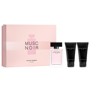 NARCISO RODRIGUEZ MUSC NOIR FOR HER GIFT SET EAU DE PARFUM 50ML + BODY LOTION + SHOWERL GEL