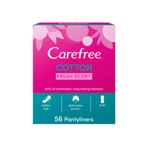 CAREFREE COTTON FEEL NORMAL PANTY LINER X 56