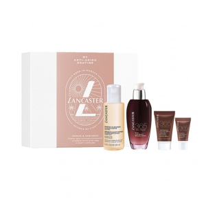 LANCASTER GIFT PACK - CLEANSER + SERUM + EYE SERUM + DAY CREAM SPF15 MINIATURE