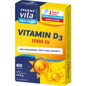 MAXI VITA VITAMIN D3 1000IU X 60 TABLETS