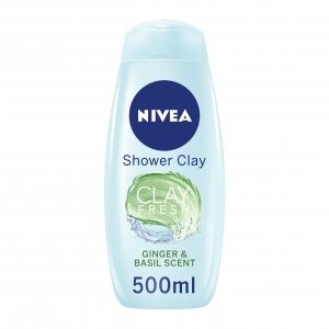 NIVEA SHOWER CLAY GINGER & BASIL 500ML SPECIAL OFFER