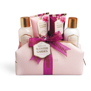 IDC INSTITUTE 40364 SCENTED GARDEN COSMETIC BAG GIFT PACK X 4 PCS