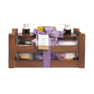 IDC INSTITUTE 40373 HOME SPA WOODEN TRAY X 4 PCS