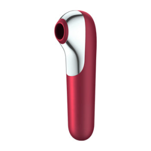 SATISFYER DUAL LOVE AIR PULSE VIBRATOR RED