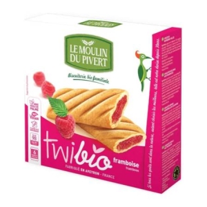 LE MOULINI DU PIVERT TWIBIO SNACK BAR RASBERRY 150G