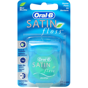 ORAL B SATIN DENTAL FLOSS 25M