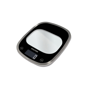 SALTER CURVE GLASS ELECTRONIC WEIGHING SCALE BLACK