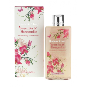 HEATHCOTE & IVORY SWEET PEA MOISTURISING SHOWER GEL 250ML