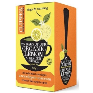 CLIPPER LEMON & GINGER TEA X 25