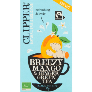 CLIPPER BREEZY MANGO & GINGER GREEN TEA X 20 BAGS
