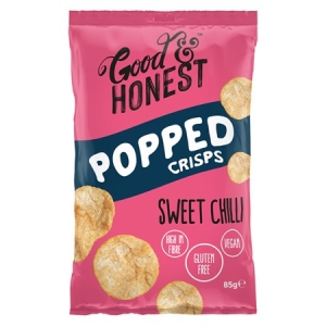 GOOD & HONEST POPPED CRISPS SWEET CHILLI 85G