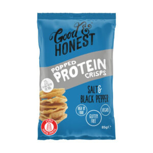 GOOD & HONEST POPPED PROTEIN SALT & BLAKC PEPPER 85G