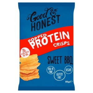 GOOD & HONEST POPPED PROTEIN CRISPS SWEET BBQ 85G