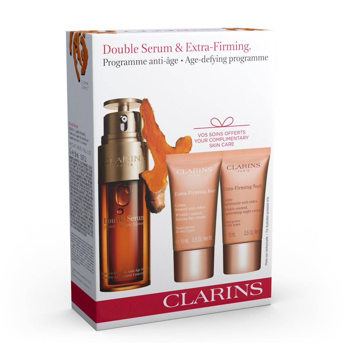 CLARINS DOUBLE SERUM #7 EXTRA-FIRMING GIFT SET