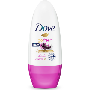 DOVE GO FRESH ACAI BERRY & WATERLILY SCENT ROLL ON 50ML