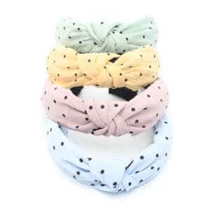 MOLLY & ROSE POLKA DOTS KNOTTED TOP ALICE BAND