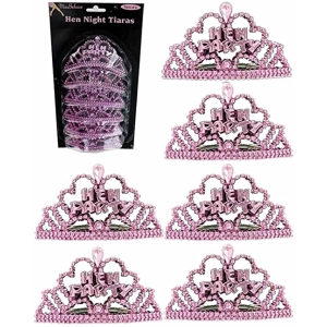 ALANDRA TIARA-6PACK HEN NIGHT TIARAS