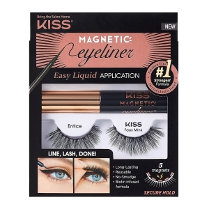 KISS MAGNETIC EYELINER/EYELASHES ENTICE
