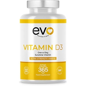 EVO VITAMIN D3 FOOD SUPPLEMENT X 365 SOFT GEL CAPSULES