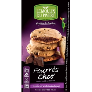 LE MOULIN DU PIVERT FILLED COOKIES CHOCOLATE 175G