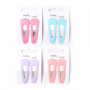 MOLLY & ROSE 7830 POLKA DOTS PLASTIC CLICK CLACKS X 2