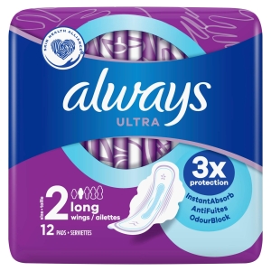 ALWAYS ULTRA LONG WINGS X 12