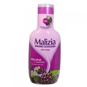 MALIZIA BATH FOAM BLACKBERRY & MUSK 1LTR