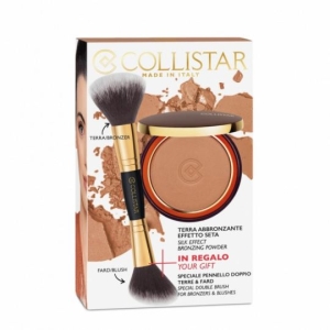 COLLISTAR BRONZING POWDER 9 + BRUSH SET