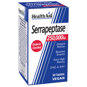 HEALTH AID SERRAPEPTASE 250,000IU X 30 TABLETS