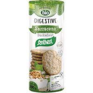 SANTIVERI ORGANIC DIGESTIVE SARRACENO BUCKWHEAT BISCUITS 200G