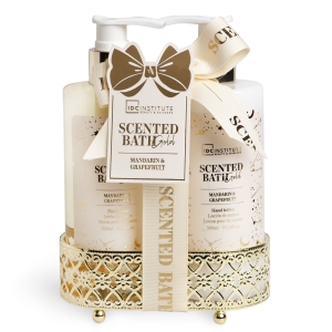 IDC INSTITUTE 88229 SCENTED BATH GOLD HANDS GIFT SET X 2 PCS