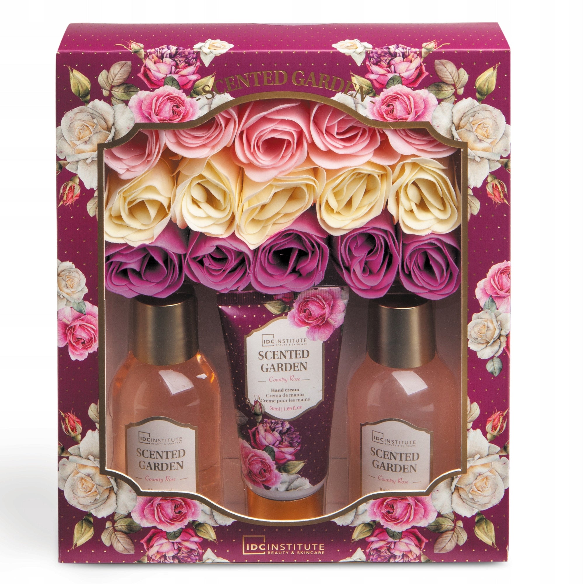 IDC INSTITUTE 40363 SCENTED GARDEN GIFT BOX GIFT PACK X 4 PCS